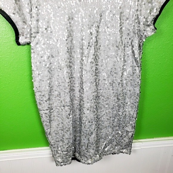 Victoria Secerts Women's Rare Grey/Gray Sequin Short Mini Dress Small S/P - Picture 5 of 12